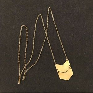 Handmade Metal Chevron Necklace